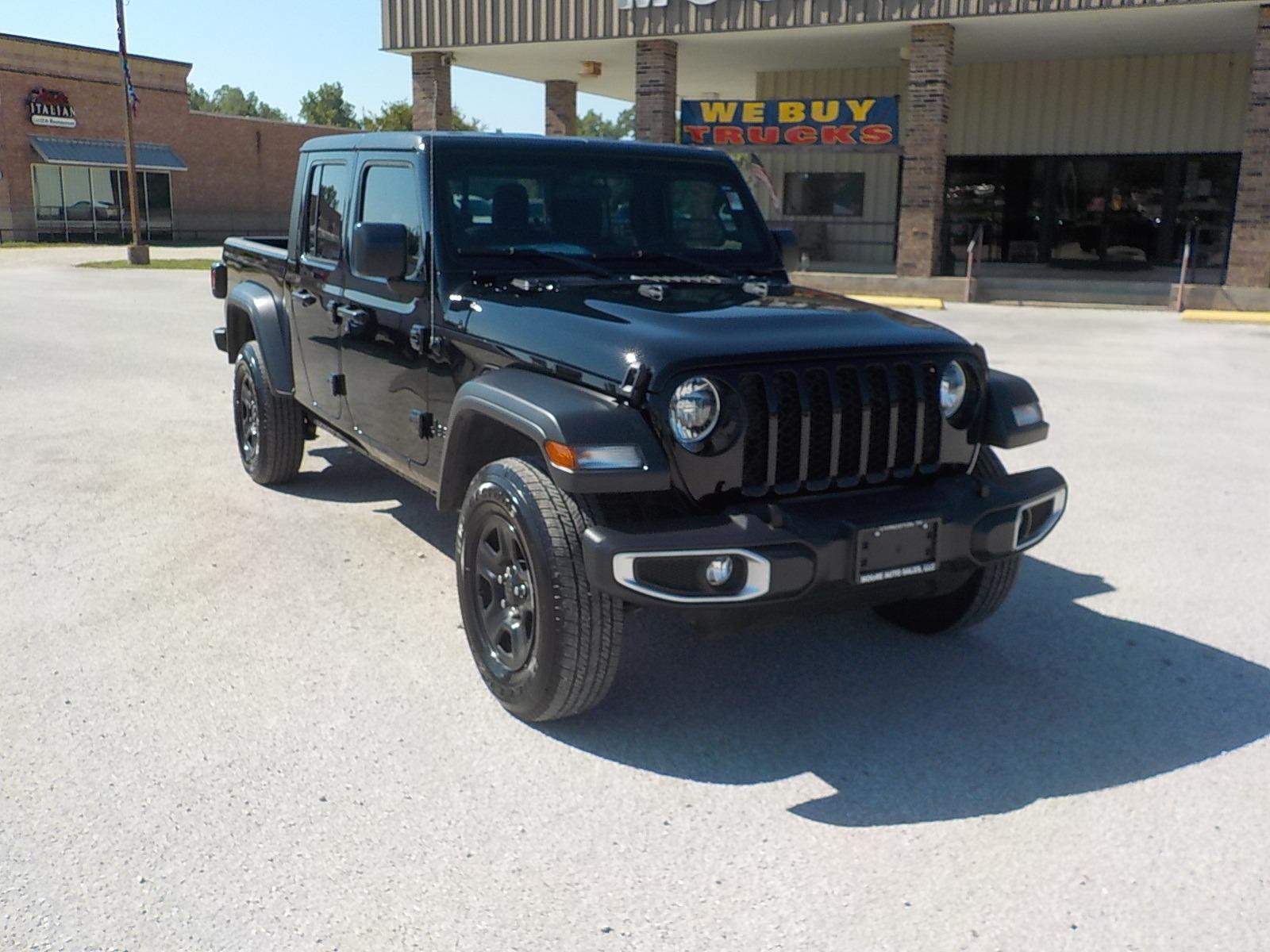 2023 Black /Black Jeep Gladiator (1C6HJTAG9PL) with an V-6 engine, Automatic transmission, located at 1617 W Church Street, Livingston, TX, 77351, (936) 327-3600, 30.710995, -94.951157 - NIIIICE!!! - Photo #1