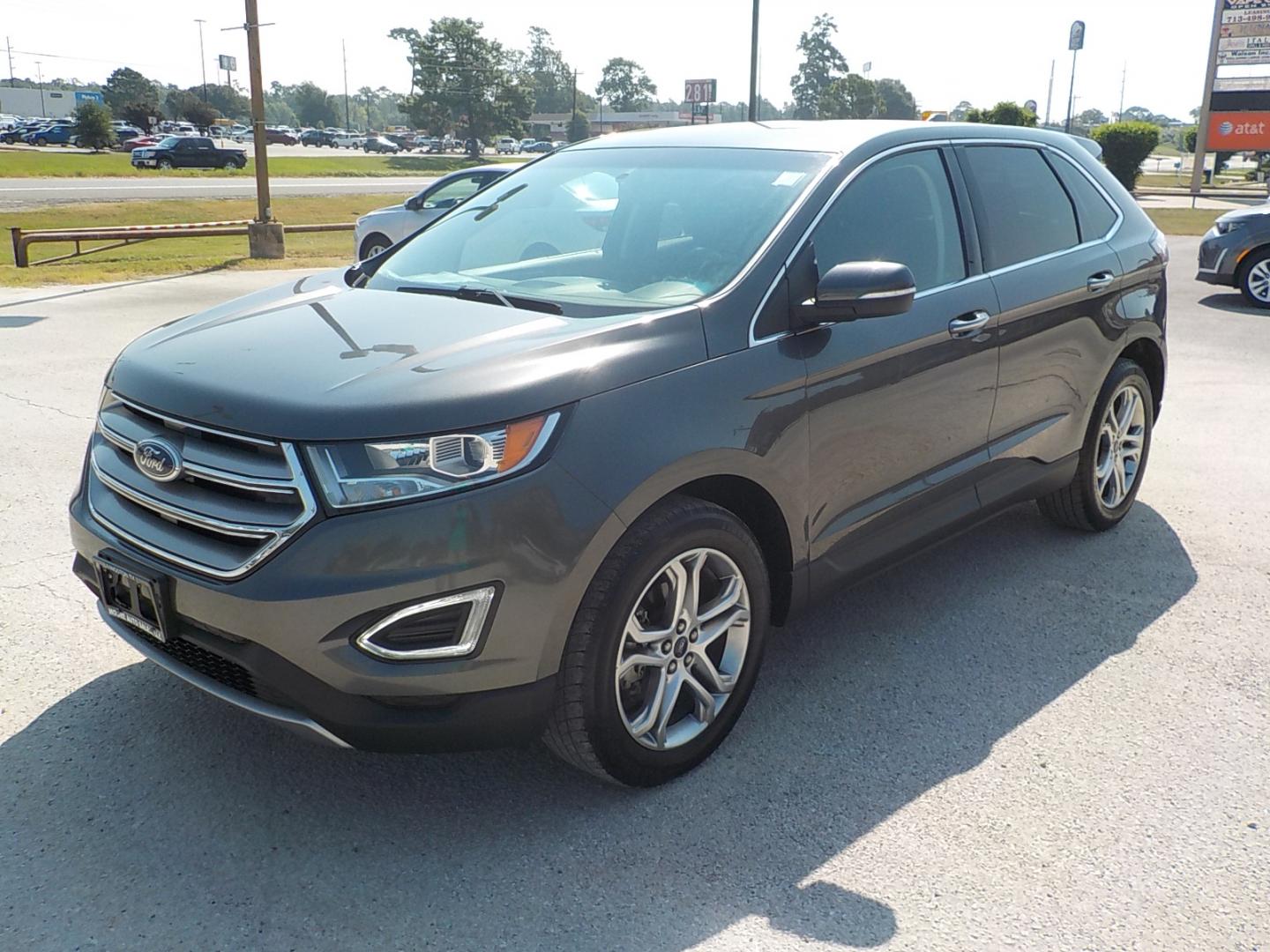 2016 Gray Ford Edge (2FMPK3K99GB) with an Ecoboost engine, Automatic transmission, located at 1617 W Church Street, Livingston, TX, 77351, (936) 327-3600, 30.710995, -94.951157 - What a family vehicle!! Titanium to boot! - Photo#3