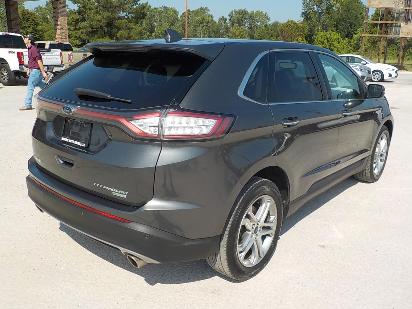 2016 Gray Ford Edge (2FMPK3K99GB) with an Ecoboost engine, Automatic transmission, located at 1617 W Church Street, Livingston, TX, 77351, (936) 327-3600, 30.710995, -94.951157 - What a family vehicle!! Titanium to boot! - Photo#6