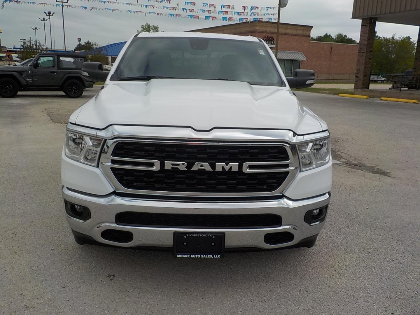 2022 White /Gray RAM 1500 Big Horn Crew Cab SWB 2WD (1C6RREFT0NN) with an 5.7L V8 OHV 16V engine, 8A transmission, located at 1617 W Church Street, Livingston, TX, 77351, (936) 327-3600, 30.710995, -94.951157 - WOW!! I really don't know what else to say! Maybe: SWEEEET! - Photo#2