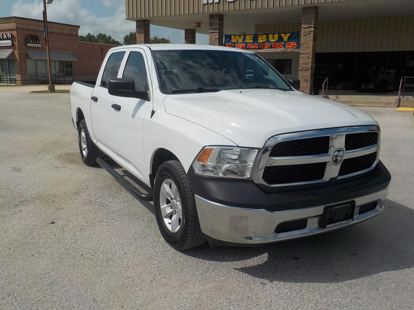 2016 White /Gray RAM 1500 Tradesman Crew Cab SWB 2WD (1C6RR6KG2GS) with an 3.6L V6 DOHC 24V FFV engine, 6A transmission, located at 1617 W Church Street, Livingston, TX, 77351, (936) 327-3600, 30.710995, -94.951157 - Great truck for the money!! - Photo#1