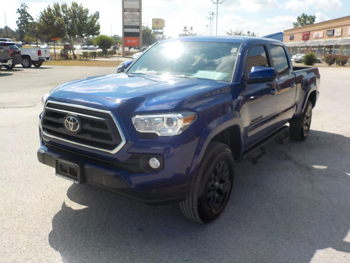 2023 Blue /Gray Toyota Tacoma SR5 Double Cab Super Long Bed V6 6AT 2WD (3TYBZ5DN6PT) with an 3.5L V6 DOHC 24V engine, 6A transmission, located at 1617 W Church Street, Livingston, TX, 77351, (936) 327-3600, 30.710995, -94.951157 - ONE OWNER!! LOW LOW MILES!! Hard to find LONG BED!! Come in and we'll tell you the whole story on this truck. This one shouldn't last long!! - Photo#3