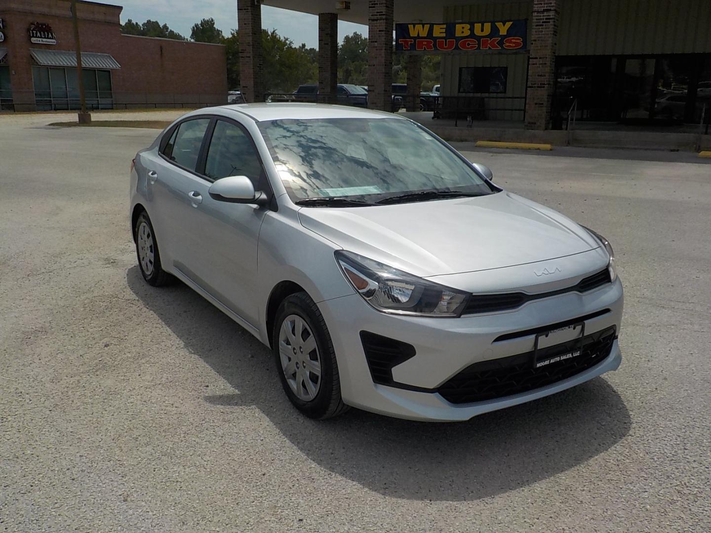 2022 Silver /Gray Kia Rio LX (3KPA24AD6NE) with an 1.6L L4 DOHC 16V engine, 6A transmission, located at 1617 W Church Street, Livingston, TX, 77351, (936) 327-3600, 30.710995, -94.951157 - ONE OWNER!! LOW LOW MILES!! An extremely economical car to operate! - Photo#1