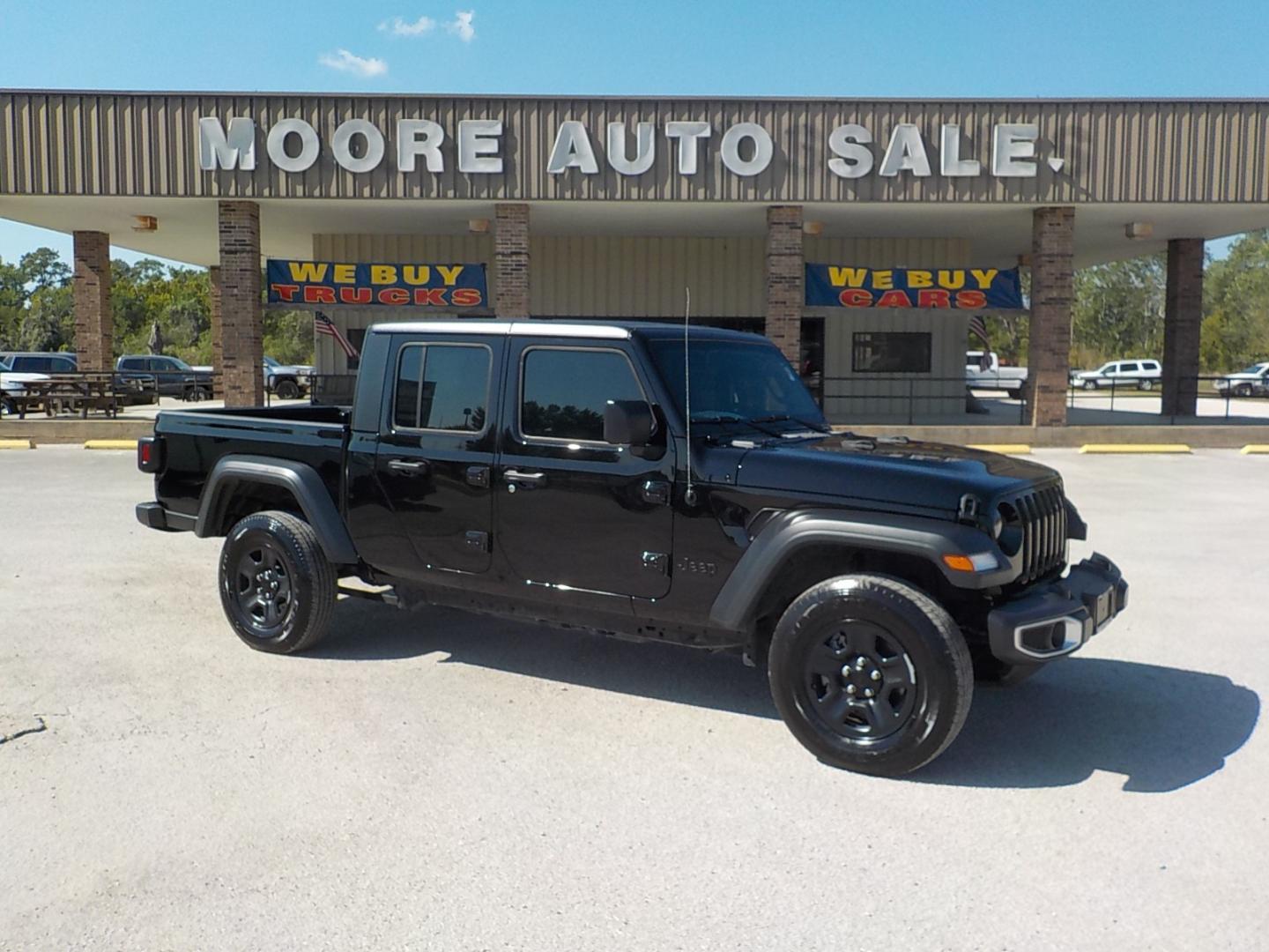 2023 Black /Black Jeep Gladiator (1C6HJTAG9PL) with an V-6 engine, Automatic transmission, located at 1617 W Church Street, Livingston, TX, 77351, (936) 327-3600, 30.710995, -94.951157 - NIIIICE!!! - Photo#0