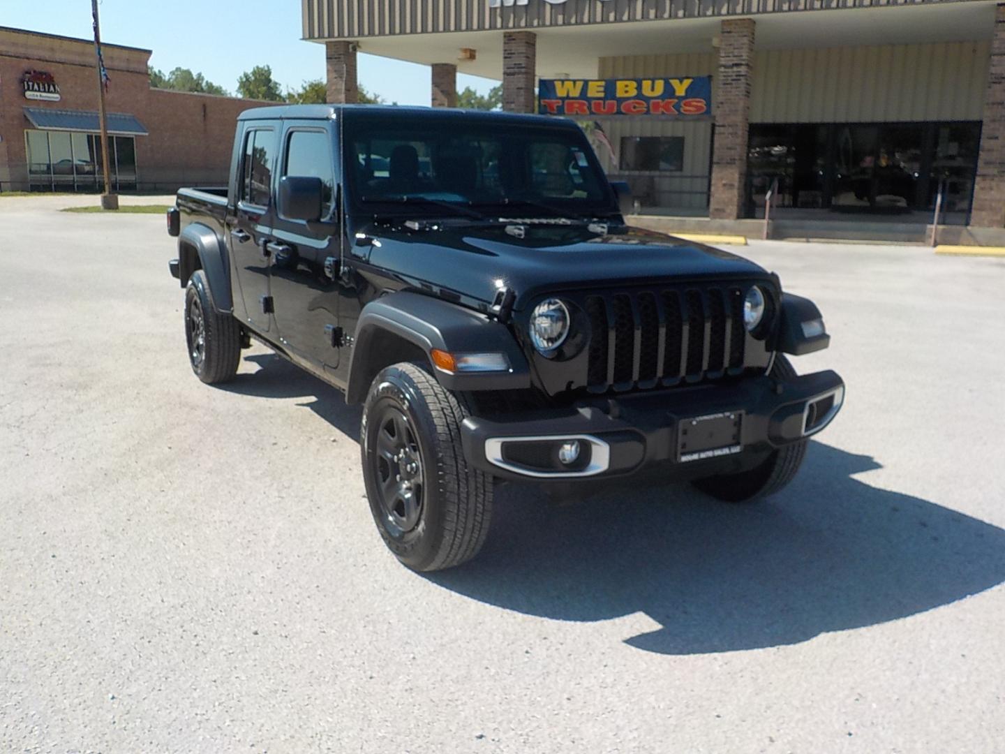 2023 Black /Black Jeep Gladiator (1C6HJTAG9PL) with an V-6 engine, Automatic transmission, located at 1617 W Church Street, Livingston, TX, 77351, (936) 327-3600, 30.710995, -94.951157 - NIIIICE!!! - Photo#1