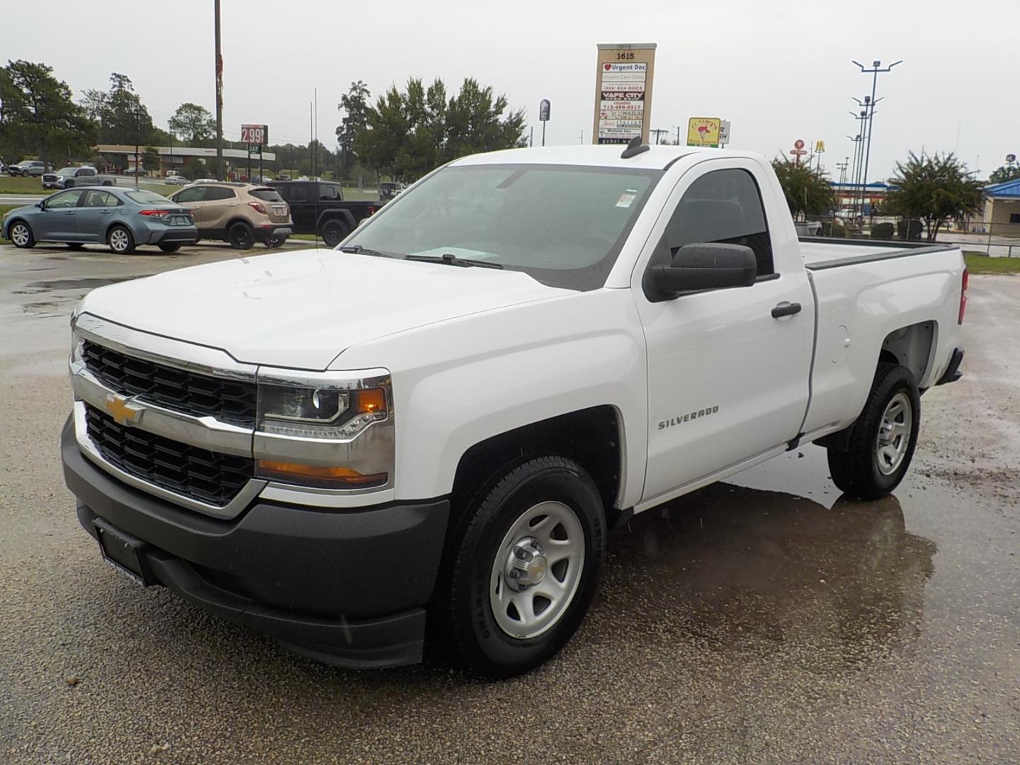 2017 White Chevrolet Silverado 1500 Work Truck Long Box 2WD (1GCNCNEHXHZ) with an 4.3L V6 engine, 6A transmission, located at 1617 W Church Street, Livingston, TX, 77351, (936) 327-3600, 30.710995, -94.951157 - HEY! HEY! This truck is ready for a job! Good Miles!! - Photo#3