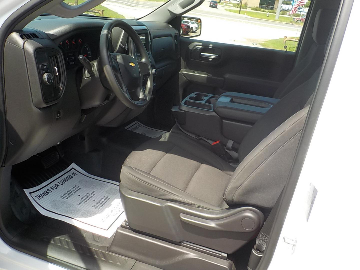 2023 White /Gray Chevrolet Silverado 1500 (3GCNAAED4PG) with an 5.3L V8 engine, Automatic transmission, located at 1617 W Church Street, Livingston, TX, 77351, (936) 327-3600, 30.710995, -94.951157 - ONE OWNER!! LOW MILES! RARE find because it's an 8ft. box! - Photo#8