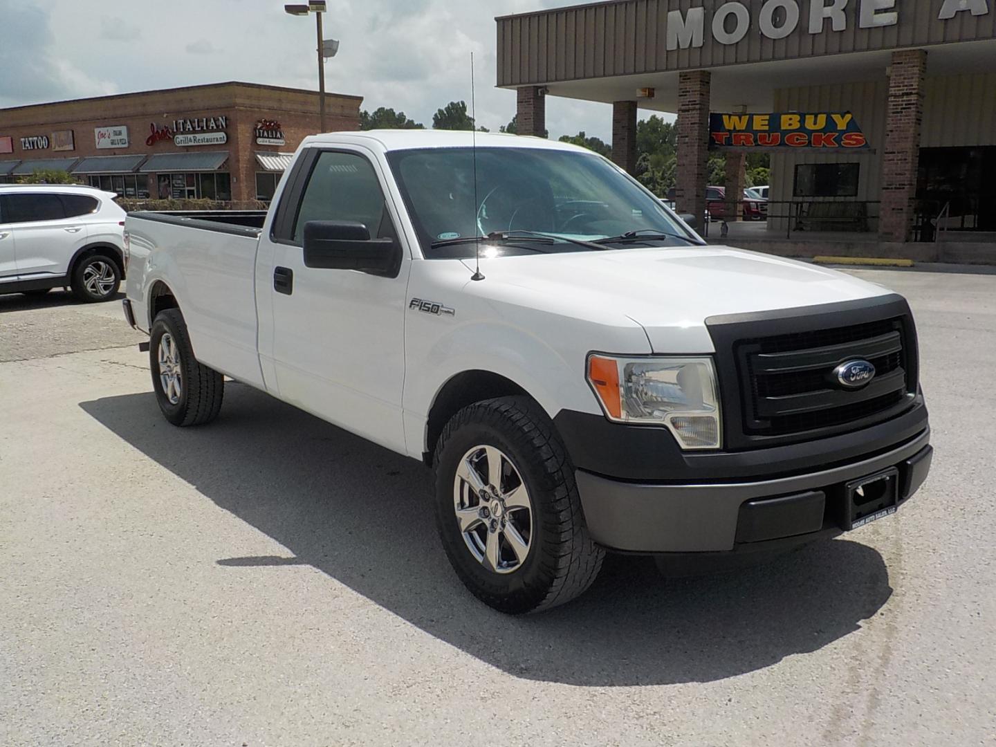 2014 White /Gray Ford F-150 (1FTMF1CM3EK) , located at 1617 W Church Street, Livingston, TX, 77351, (936) 327-3600, 30.710995, -94.951157 - Long box truck ready for a job!! - Photo#1