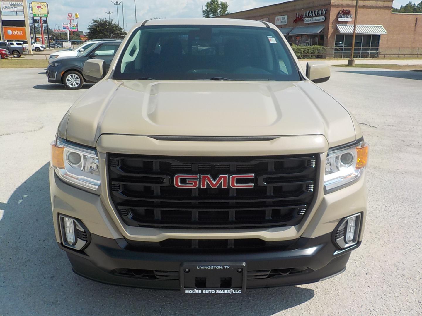 2021 /Black GMC Canyon Elevation Crew Cab 4WD (1GTG6CEN4M1) with an 3.6L V6 DOHC 24V engine, 6A transmission, located at 1617 W Church Street, Livingston, TX, 77351, (936) 327-3600, 30.710995, -94.951157 - ONE OWNER!! LOW MILES!! LOCALLY OWNED TRUCK! - Photo#1