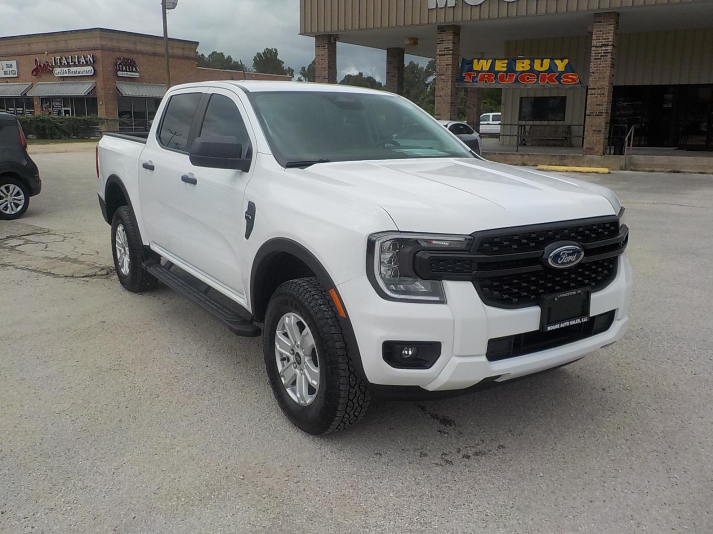 2024 White /Black Ford Ranger XL SuperCrew 2WD STX (1FTER4BH9RL) with an 2.3L L4 DOHC 16V engine, 10A transmission, located at 1617 W Church Street, Livingston, TX, 77351, (936) 327-3600, 30.710995, -94.951157 - ONE OWNER!! LOW LOW MILES!! - Photo#0