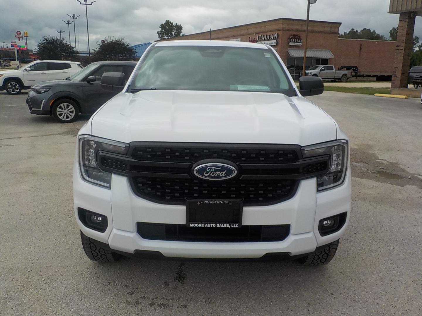 2024 White /Black Ford Ranger XL SuperCrew 2WD STX (1FTER4BH9RL) with an 2.3L L4 DOHC 16V engine, 10A transmission, located at 1617 W Church Street, Livingston, TX, 77351, (936) 327-3600, 30.710995, -94.951157 - ONE OWNER!! LOW LOW MILES!! - Photo#2