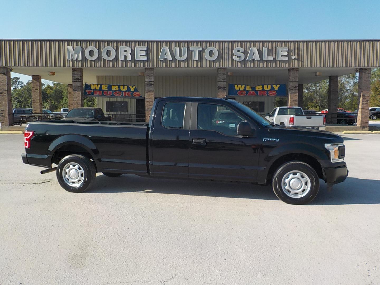 2020 Black /Gray Ford F-150 XL SuperCab 8-ft. Bed 2WD (1FTEX1CP6LK) with an 2.7L V6 DOHC 24V engine, 6A transmission, located at 1617 W Church Street, Livingston, TX, 77351, (936) 327-3600, 30.710995, -94.951157 - Hard to find long wheel base in a supercab!! - Photo#0