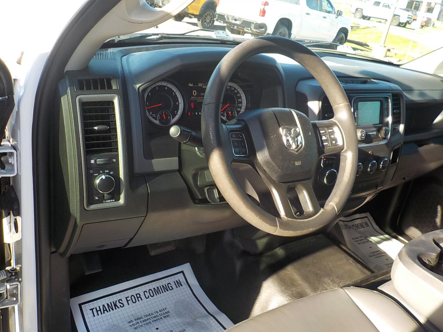 2019 White /Gray RAM 1500 Classic Tradesman Crew Cab LWB 2WD (1C6RR6ST5KS) with an 5.7L V8 OHV 16V engine, 8A transmission, located at 1617 W Church Street, Livingston, TX, 77351, (936) 327-3600, 30.710995, -94.951157 - LOW MILES!! CREW CAB!! Great miles on a fantastic work truck! - Photo#9